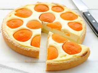 Творожный пирог с абрикосами Рецепт